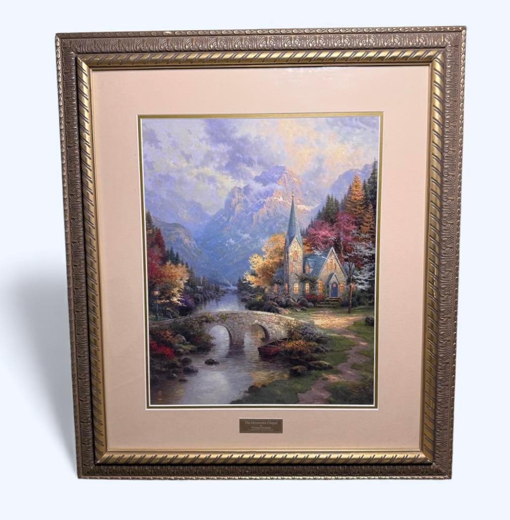 The Mountain Chapel By Thomas Kinkade LIBRARY EDITION Limited Edition Lithograph Museum Quality - 2