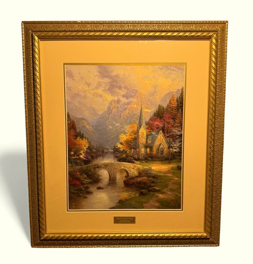 The Mountain Chapel By Thomas Kinkade LIBRARY EDITION Limited Edition Lithograph Museum Quality - 3