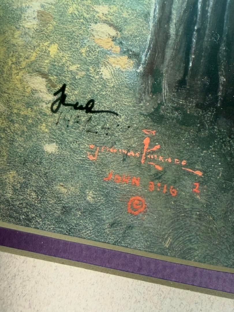 Thomas Kinkade Limited Edition Lithograph Moonlight Lane Signed & Numbered 148/2400 - 2