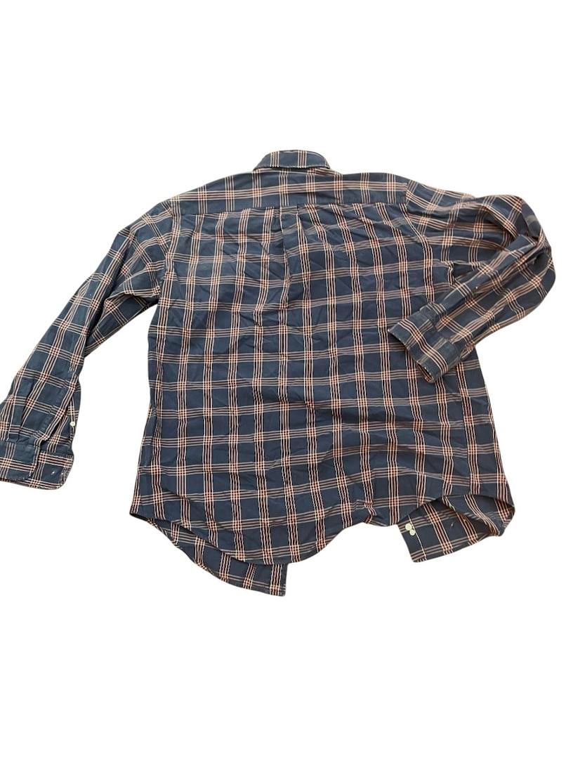 1980s Vintage Thrashed Distressed Farm Flannel Western Wear Size Large - 2