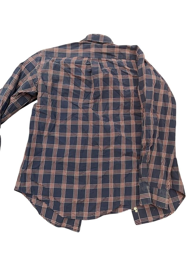 1980s Vintage Thrashed Distressed Farm Flannel Western Wear Size Large - 3