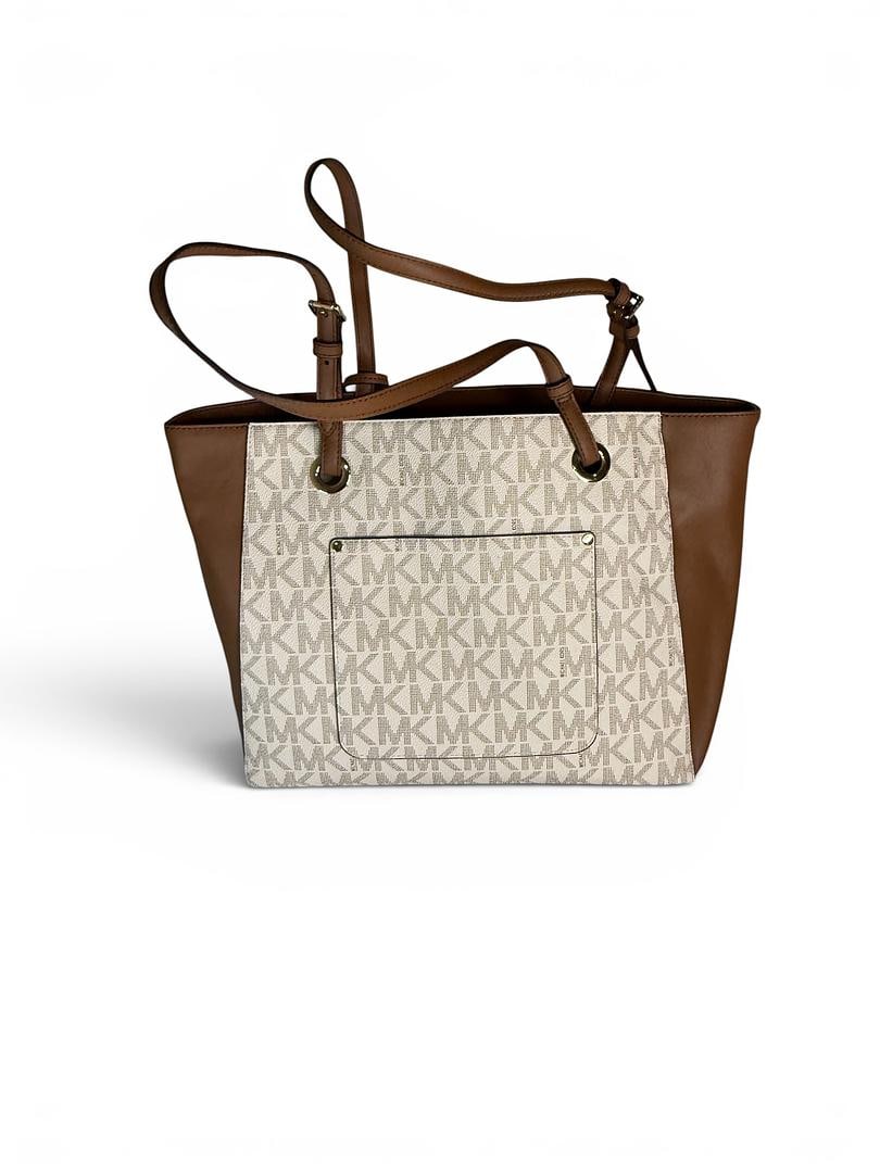 Michael Kors WALSH Vanilla Luggage Tote Bag Brand New with Tags 298 USD WOW (1 of 8)