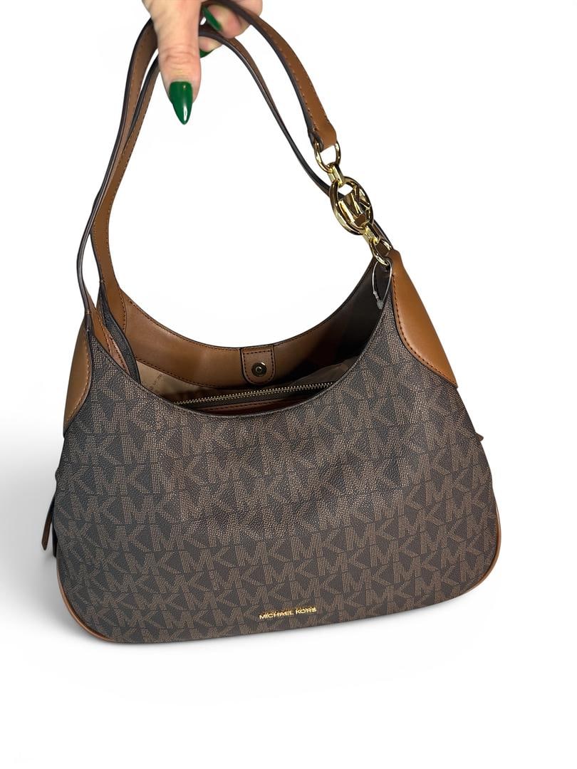 Michael Kors KELSEY Brown Luggage Shoulder Handbag Brand New with Tags 458 USD Amazing: LOT 6 Michael Kors; KELSEY Brown Luggage MSRP $458.00 NWOT SKU196237557988; Shoulder Handbag MK