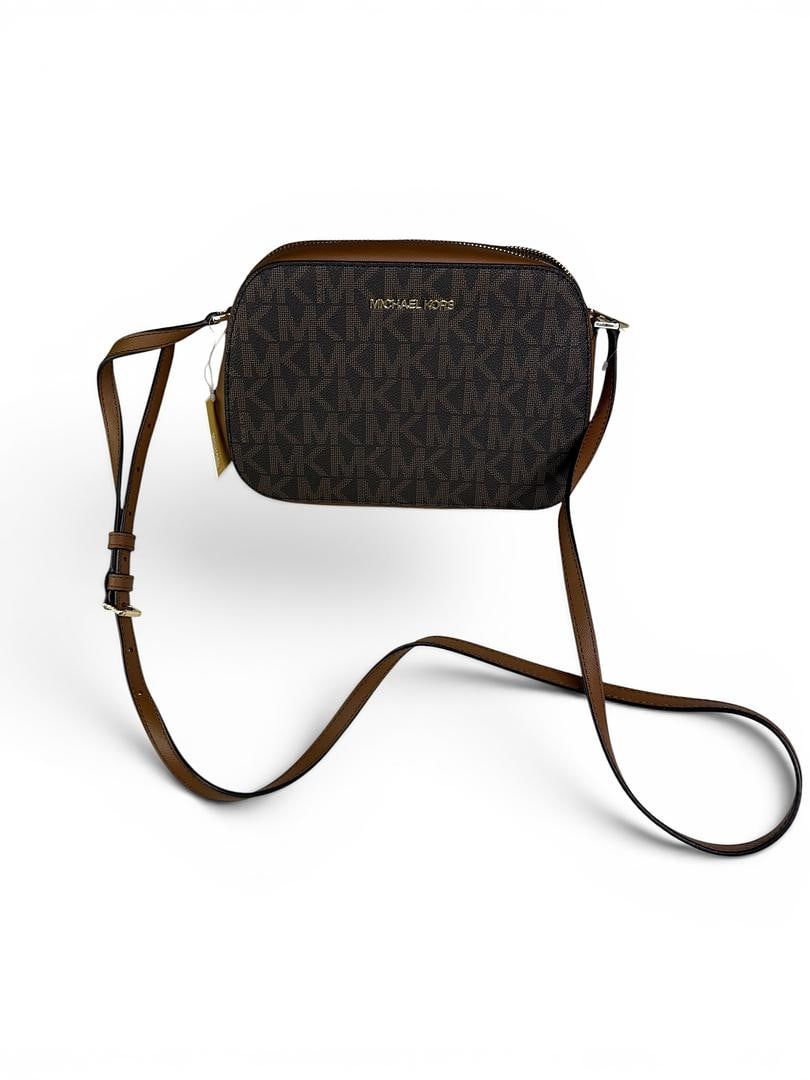 Michael Kors HOUSTON Brown Luggage Large Zip Crossbody Brand New with Tags 198 USD: LOT 30 Michael Kors; HOUSTON Brown Luggage Large Zip Crossbody NWOT MSRP $198.00 SKU 196163852515