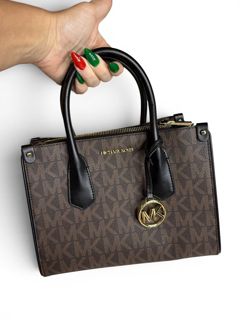 Michael Kors MAPLE Brown and Black Small Satchel Brand New with Tags 298 USD: LOT 34 Michael Kors; MAPLE Brown/Black Small Satchel NWOT MSRP $298.00 SKU 194900714706