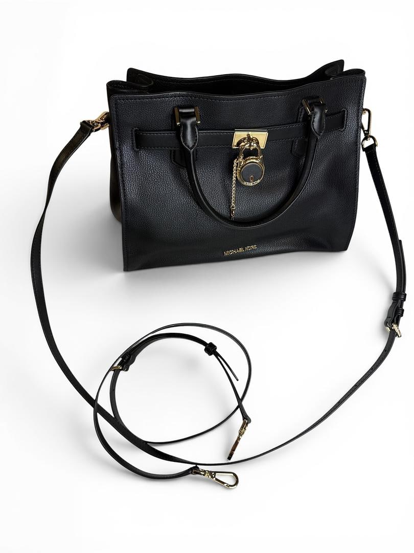 Michael Kors HAMILTON Black Medium Bag Brand New with Tags 558 USD: LOT 44 Michael Kors; HAMILTON Black Medium Bag NWOT MSRP $558.00 SKU 194900485026
