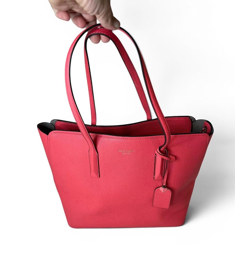 Kate Spade Womens Peach Melba Margaux Large Tote Bag Care Card and Bag Charm Included Brand New with: LOT 78 Kate Spade; Style# PXRUA226 Women’s Peach Melba.(761) Margaux Large Tote Bag NWOT MSRP $298 UPC 767883138540; Included: Care Card, Bag Charm