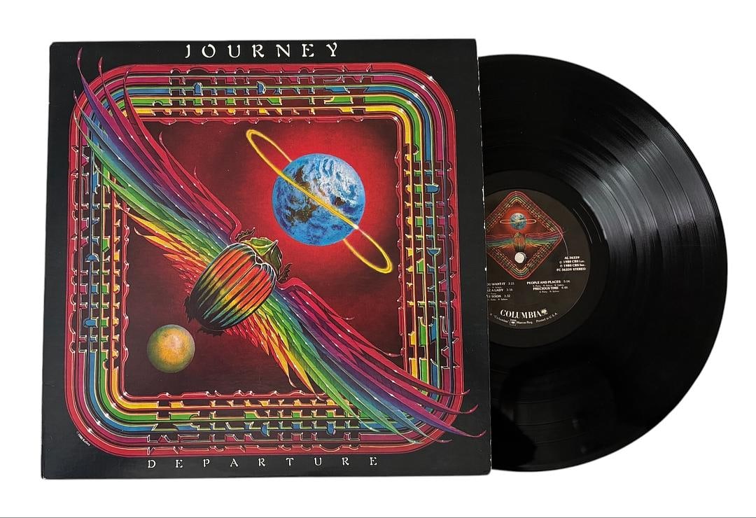 Journey Departure LP Vinyl Record: LOT 129ARTIST: Journey TITLE: Departure RELEASED: 1980 CATALOG #: FC 36339 FORMAT: Vinyl 12" GENRE: Classical, Stage TRACK LIST:A1. Any Way You Want It (3:21)A2. Walks Like A Lady (3:16)A3. Someday