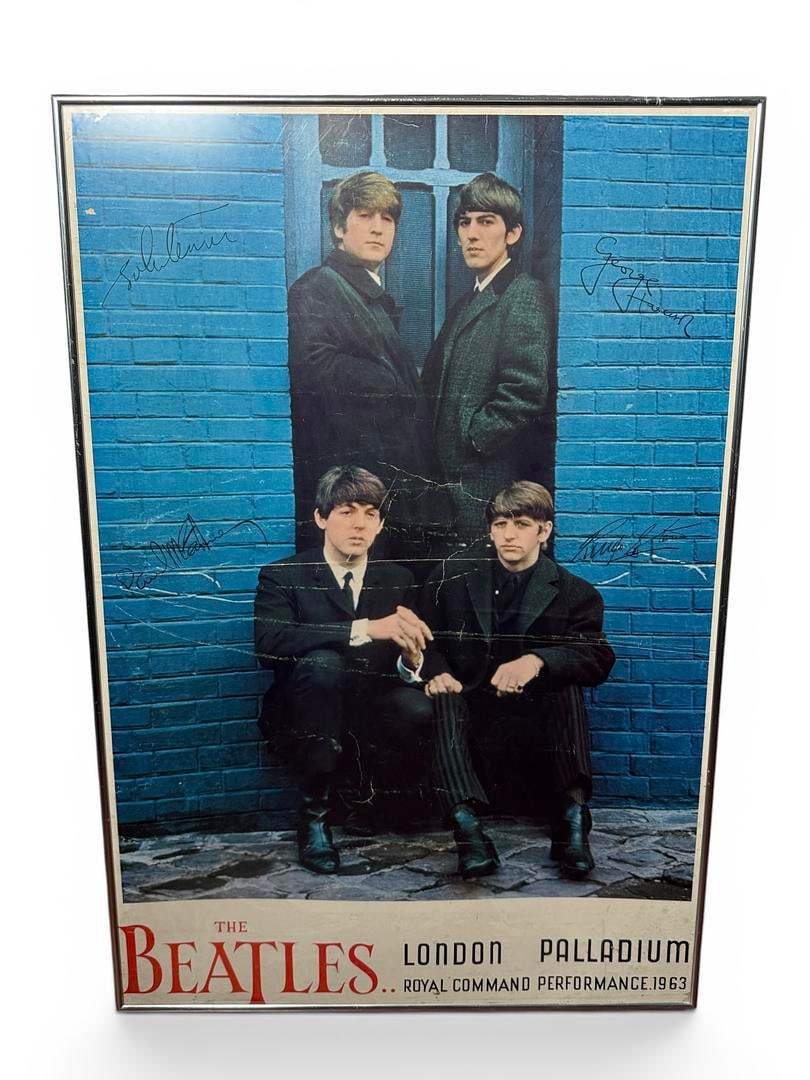 Original 1964 Beatles Poster London NEMS Doorway Poster London Palladium Royal Command Performance (1 of 5)