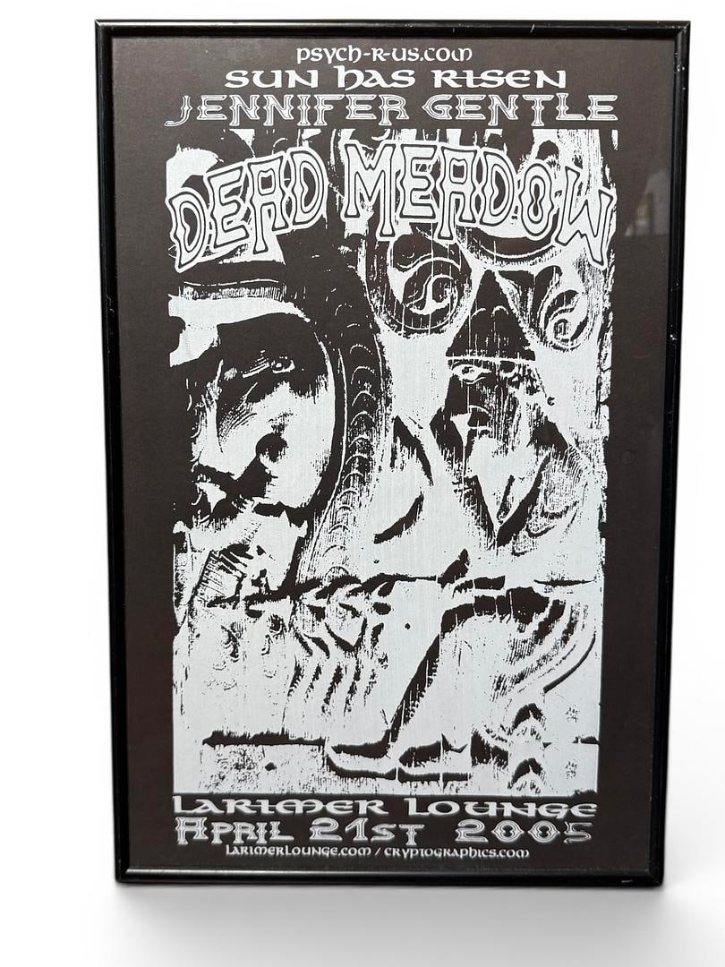 Jennifer Gentle Dead Meadow Larimer Lounge 2005 Concert Poster Framed 13x20 (1 of 3)
