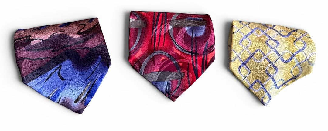 Lot of 3 Jerry Garcia Grateful Dead New Oldstock Men's Collectible Neckties High Value Bright Colors (1 of 5)