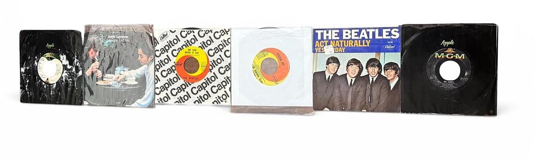 Lot of 6 Rare and High Value 45rpm Beatles Vinyl Records 5555 2764 5222 K13213 5498 8172547: Lot of 6 Rare and High Value 45rpm Beatles Vinyl Records. What you see in the photo is what you will receive, you will also receive them in a generic sleeve with each 45 if they are not pictured with 