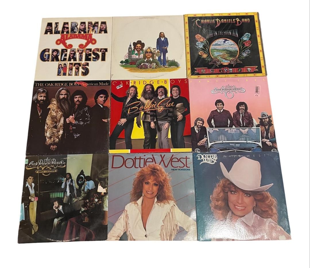 Country Southern Mix LOT OF 9 LP Vinyl Records (1 of 5)