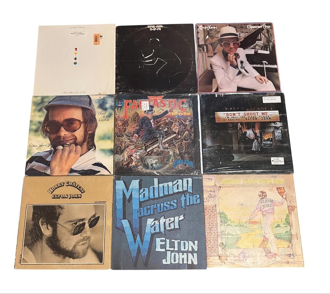 Elton John Collection Vol. 1 Vinyl Record LP Lot of 9 (1 of 5)