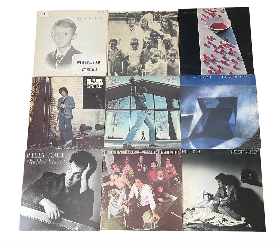 Billy Joel Singer Songwriters Vinyl Record Lot of 9 LPs (1 of 5)