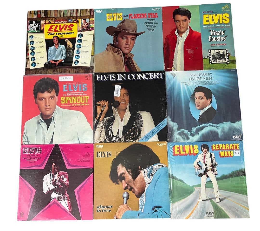 Elvis Presley Vol 2 Vinyl Record Lot of 9 LPs (1 of 1)