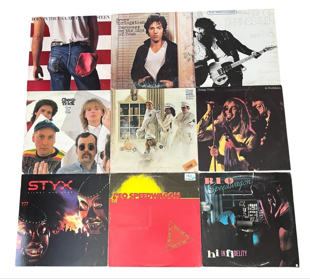 Heartland Rock Vinyl Record Lot of 9 LPs (1 of 5)