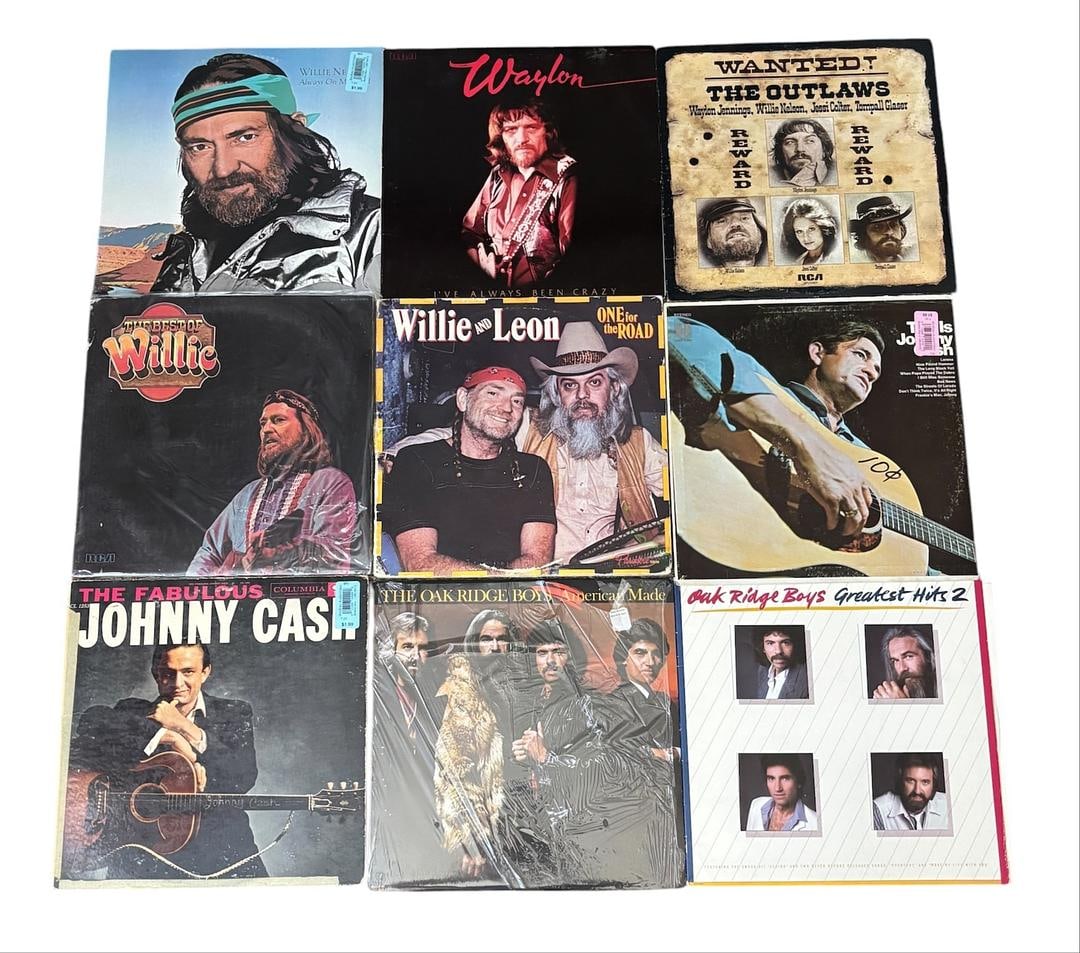 Country Classics Vinyl Record Lot of 9 LPs (1 of 5)