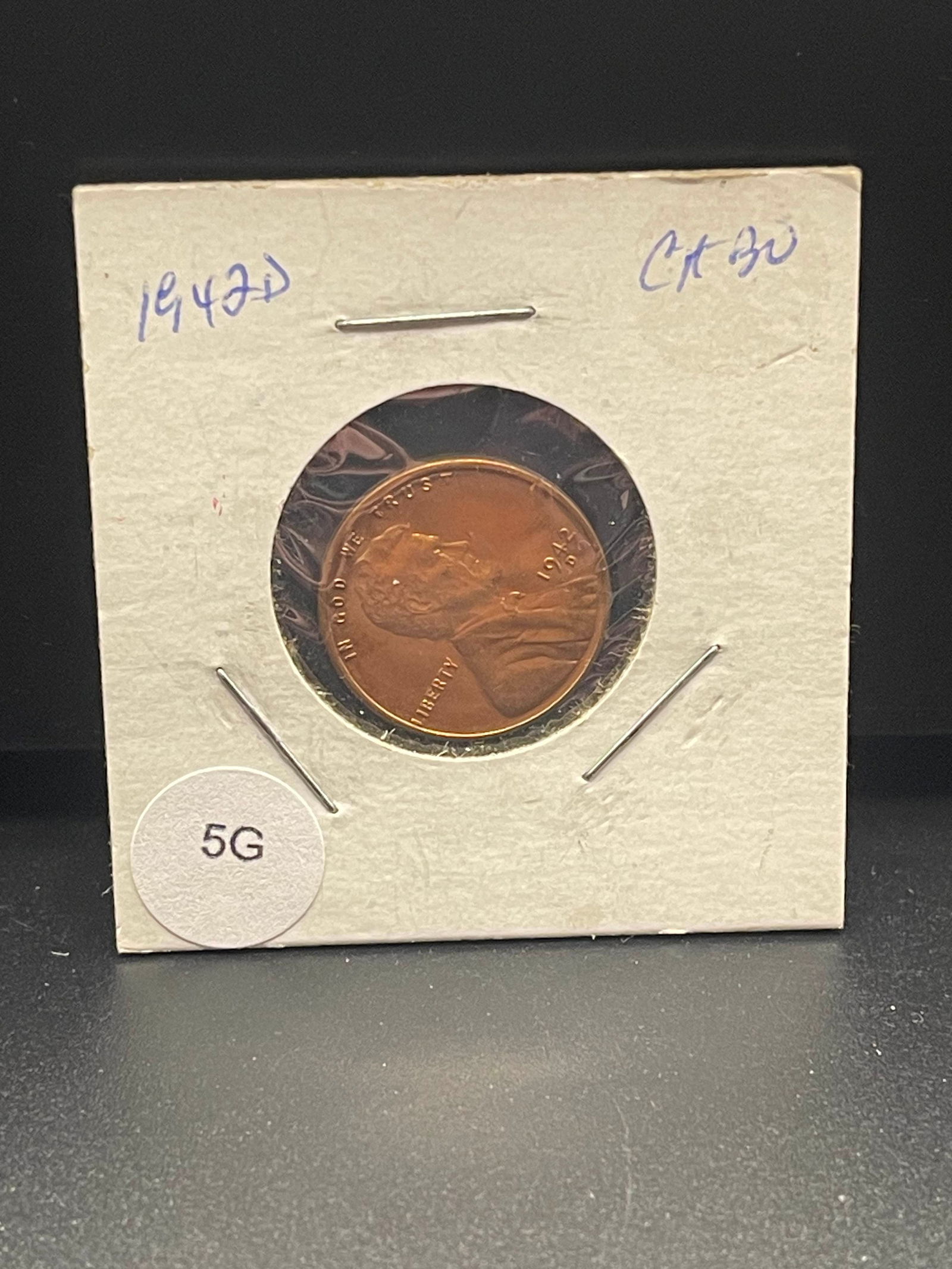 1942-D Lincoln Wheat Cent. GEM BU RED. WWII Era (1 of 3)