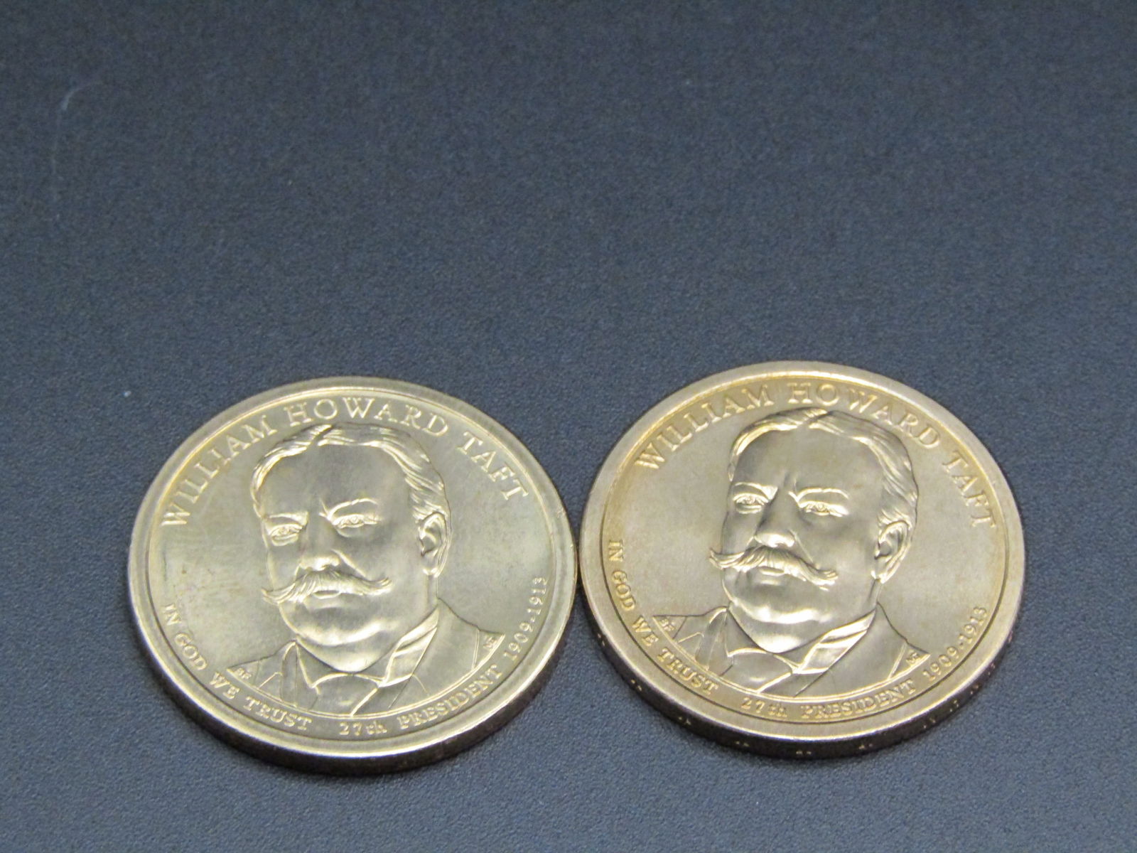 2013 P,D Gem BU William Howard Taft Presidential Golden Dollars (1 of 2)