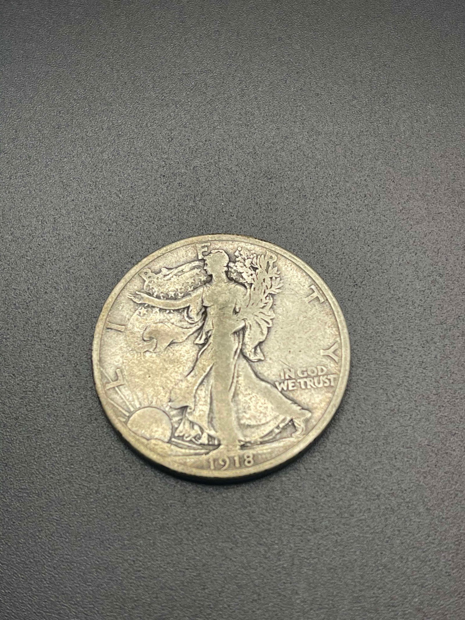 1918-S Walking Liberty 50c. 90% Silver - SEMI KEY (1 of 2)