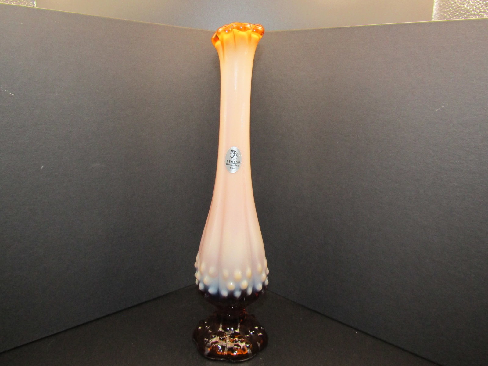 Vintage Fenton Art Glass Cameo Caramel Hobnail Double Drip Rose Vase 10': Vintage Fenton Art Glass Cameo Caramel Hobnail Double Drip Rose Vase 10" Condition Yes, we will ship this item, we provide in house shipping to save our customers money. S&H fees and insurance will be