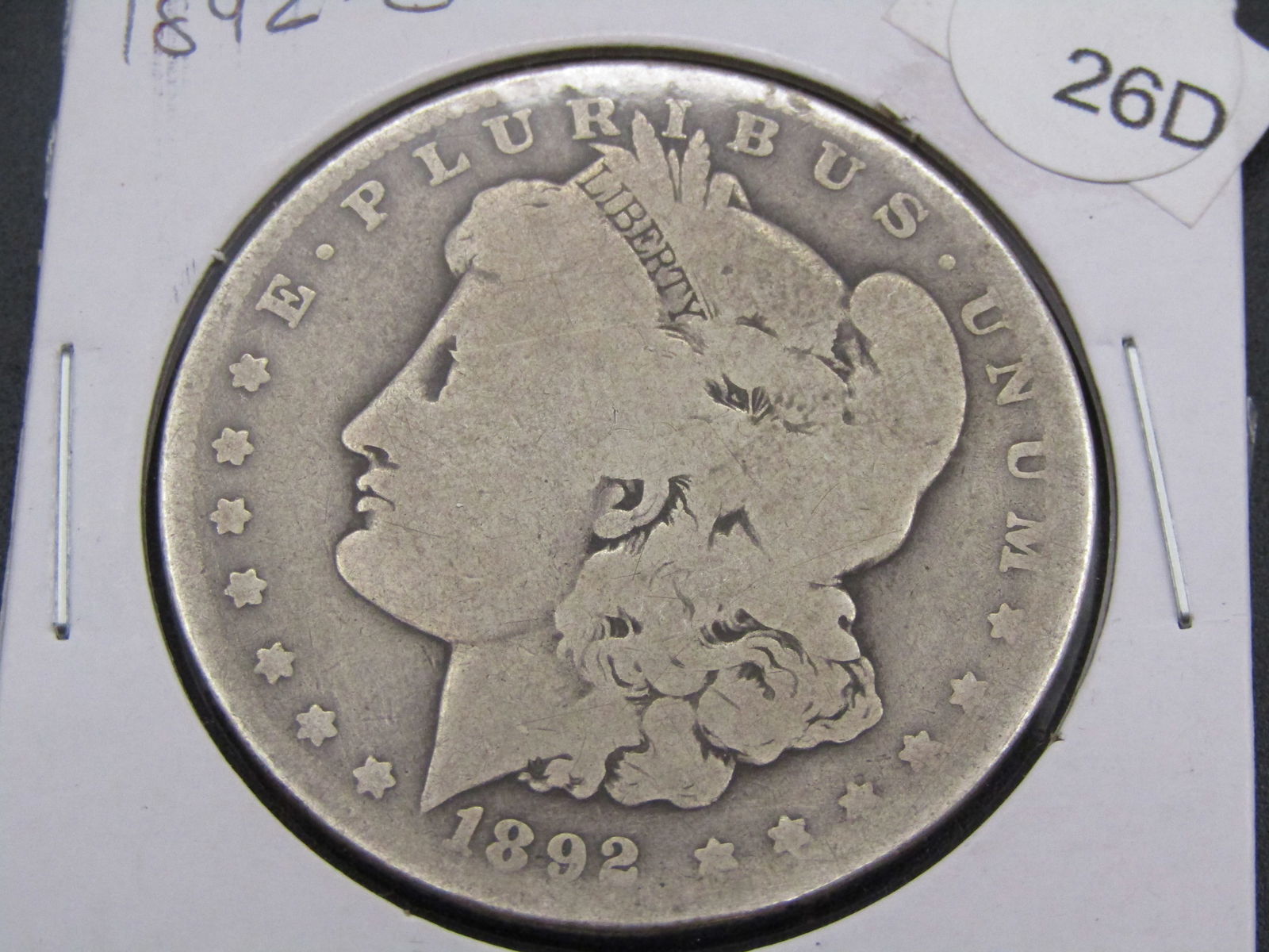 1892-O Morgan Silver Dollar, Tough Date (1 of 2)