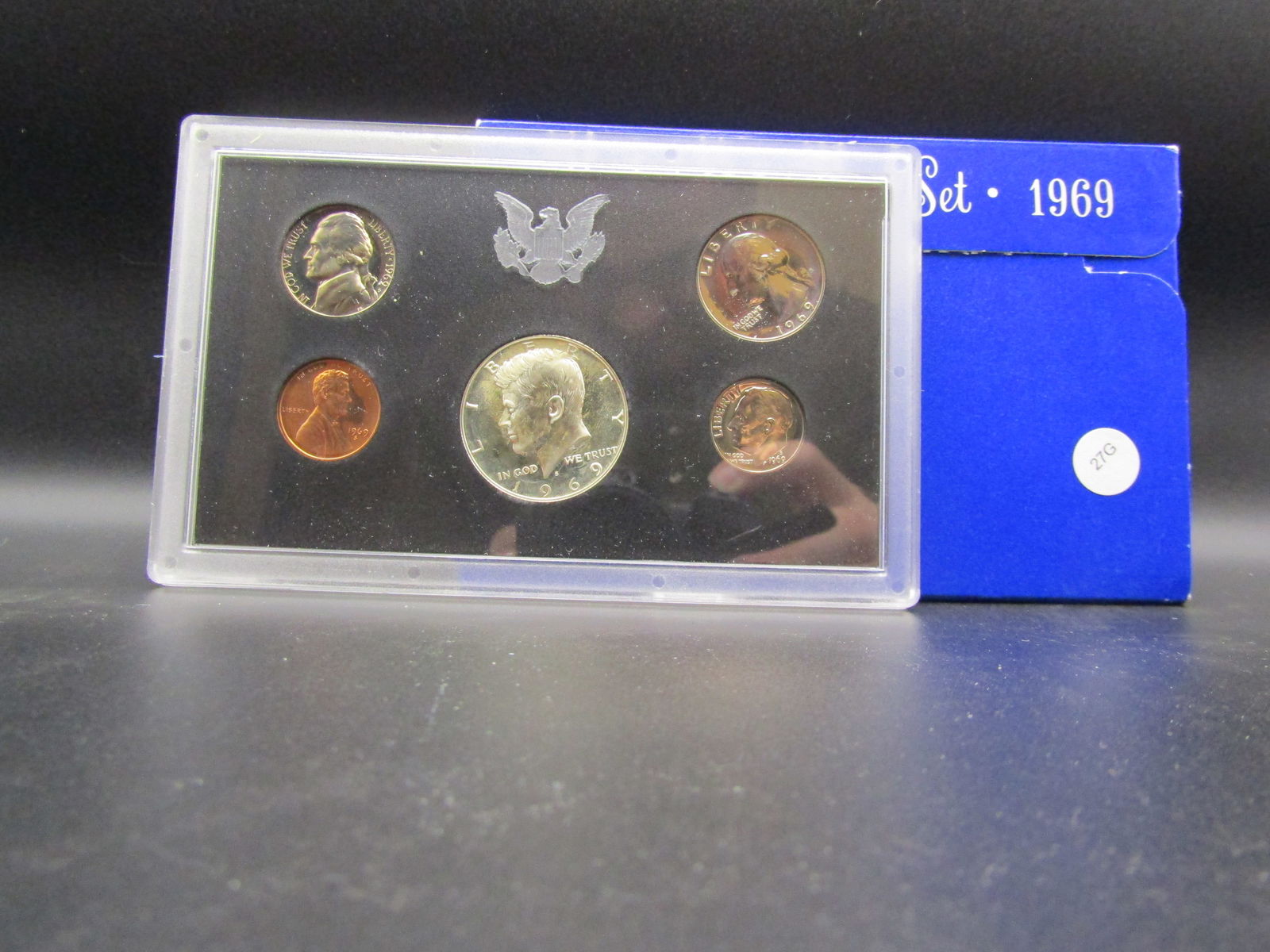 1969-S US Mint Proof Set. OGP. Contains 40% Silver Kennedy 50c (1 of 5)