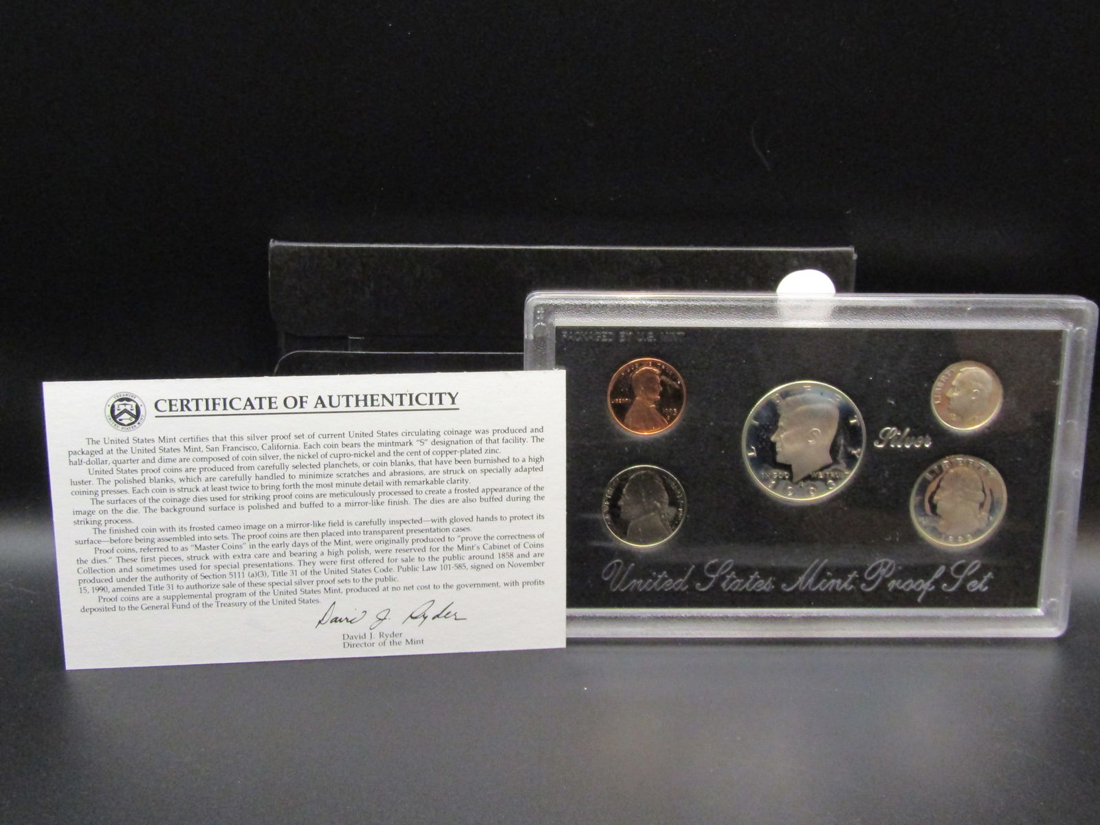 1993 S US Mint 90% Silver Proof Set. OGP. Contains 3-90% Silver Coins (1 of 4)