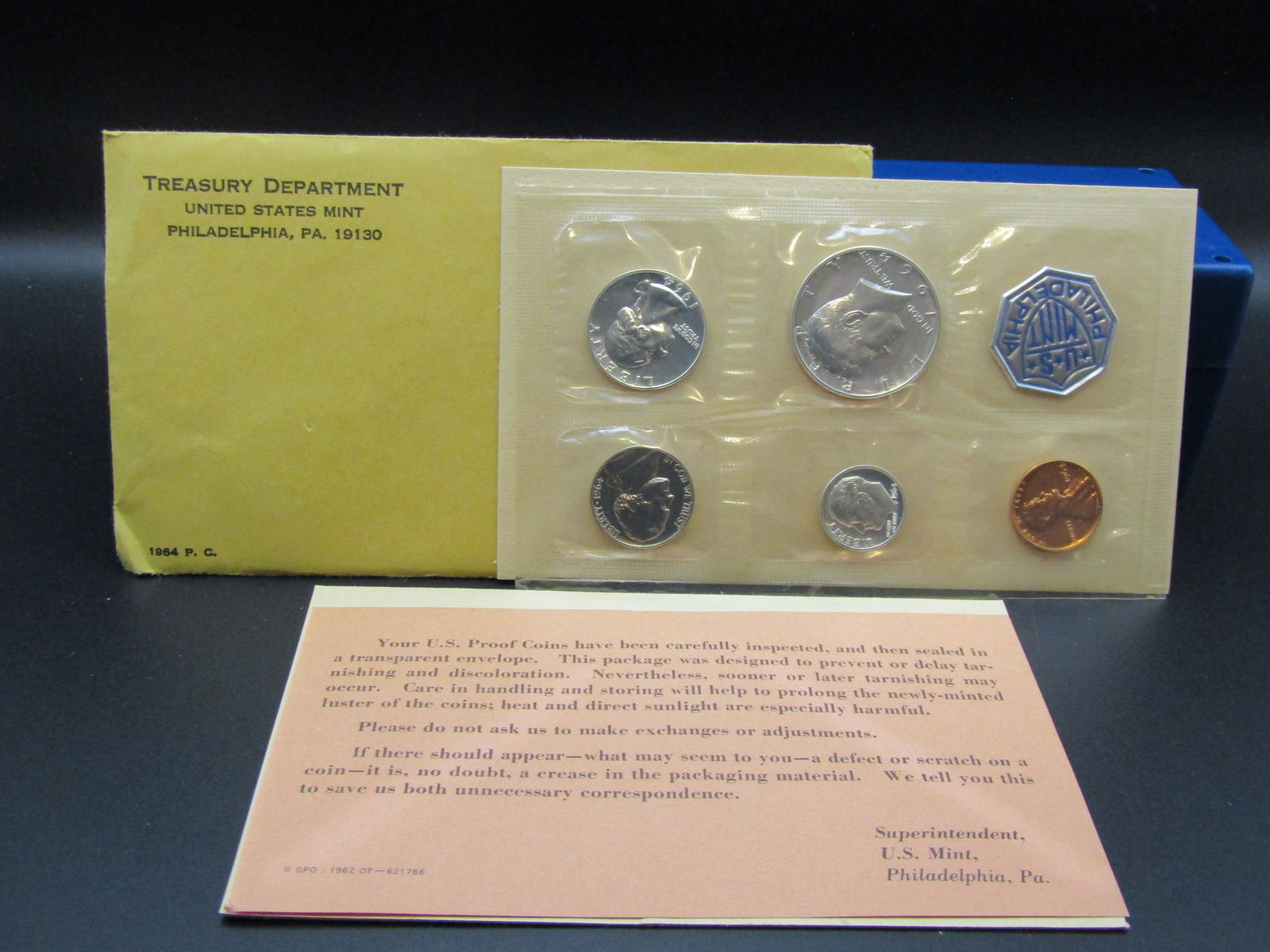 1964 US Mint Silver Proof Set. OGP (1 of 3)
