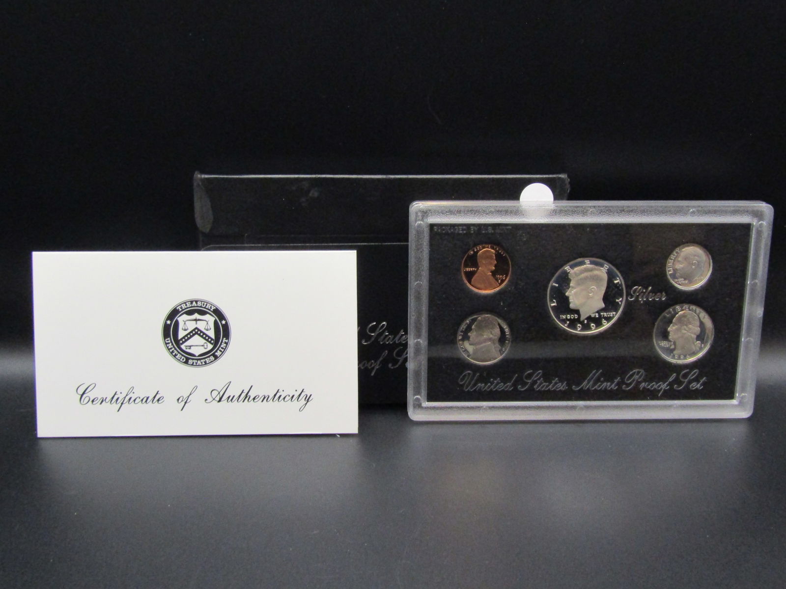 1996 S US Mint 90% Silver Proof Set. OGP. Contains 3-90% Silver Coins (1 of 4)