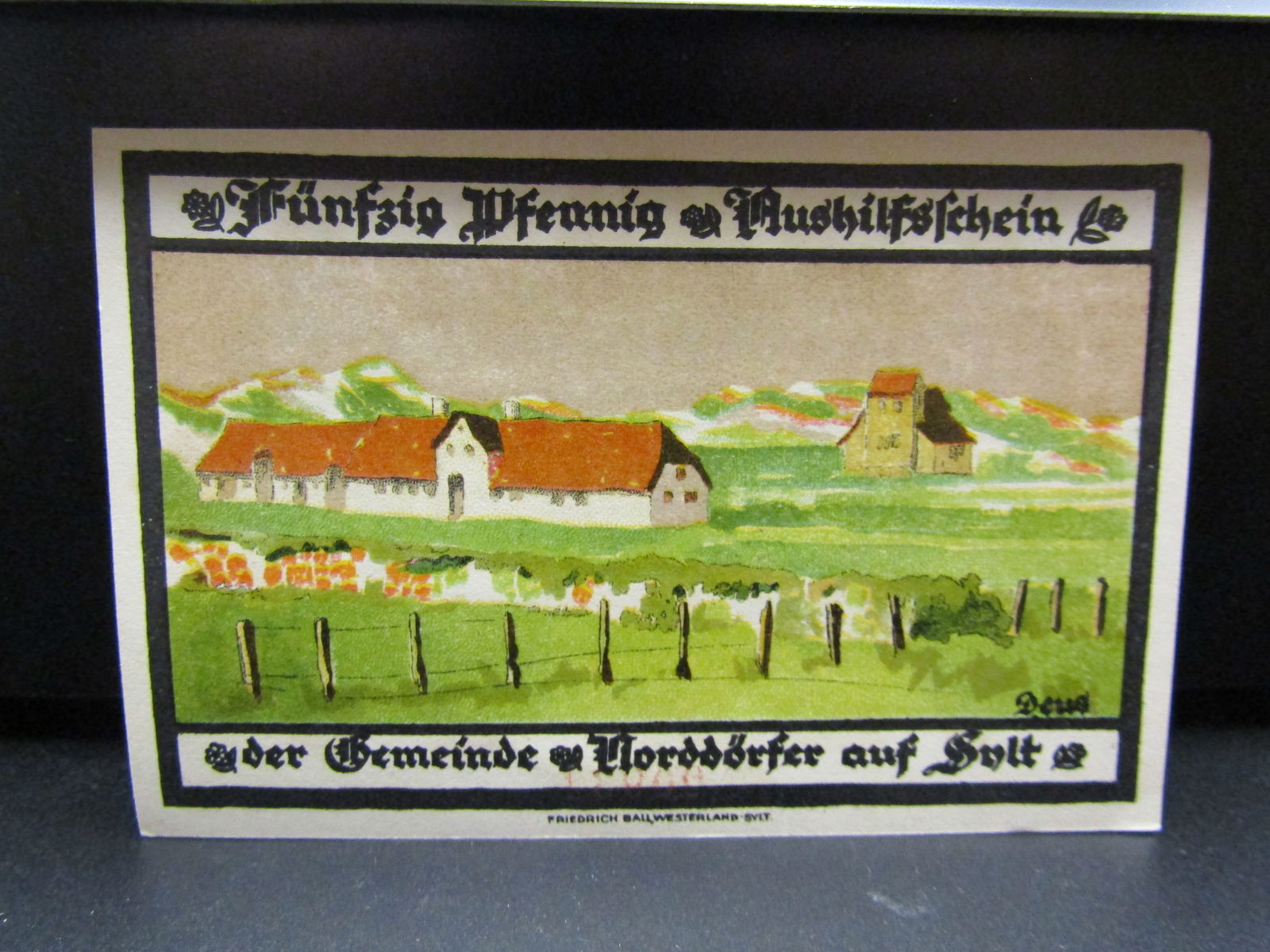 1921 German 50 Pfennig Note. Beautiful Crisp UNC Note (1 of 2)