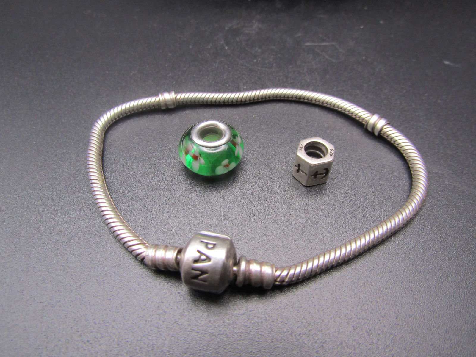 Sterling Silver PANDORA Bracelet with 925 Sterling Silver Charms: Sterling Silver PANDORA Bracelet with 925 Sterling Silver Charms Condition Yes, we will ship this item, we provide in house shipping to save our customers money. S&H fees and insurance will be added t