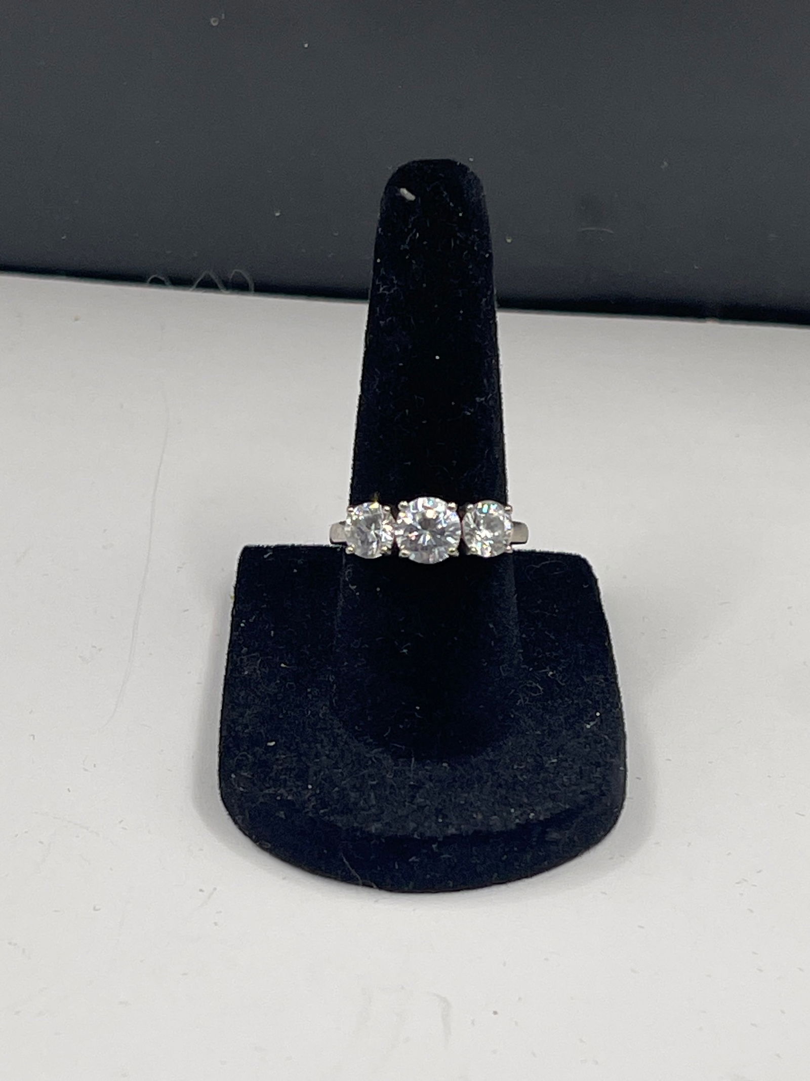 Sterling Silver Size 6 - 3 Stone Ring: Sterling Silver Size 6 - 3 Stone Ring Condition Yes, we will ship this item, we provide in house shipping to save our customers money. S&H fees and insurance will be added to your invoice. If you woul
