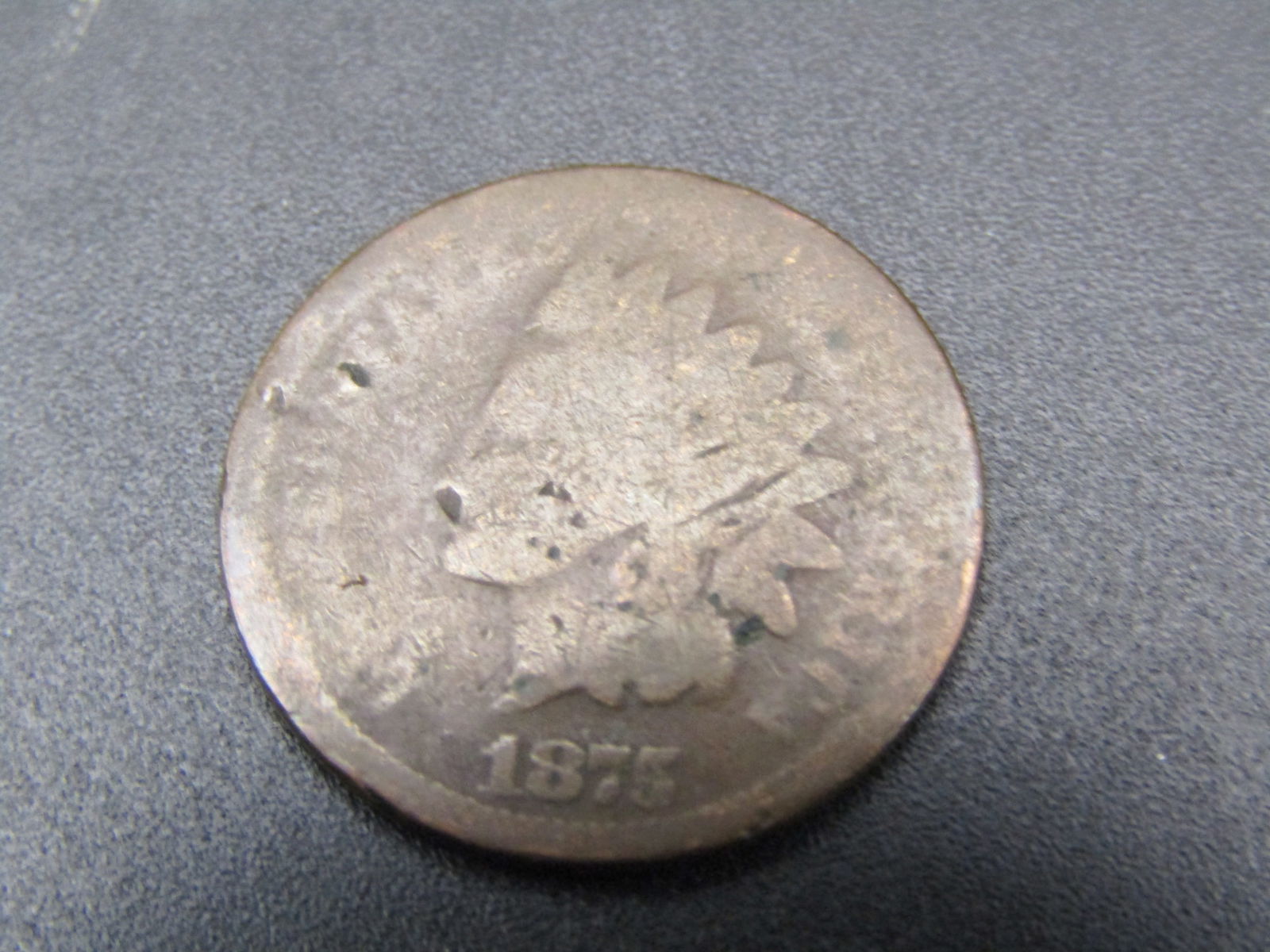 1875 SEMI KEY Indian Head Cent, Low Mintage (1 of 2)