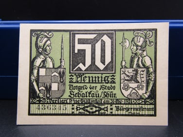 1921 German 50 Pfennig Note, Tough Post WWI Currency