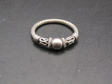 Vintage Sterling Silver Etruscan Revial Design, Size 7