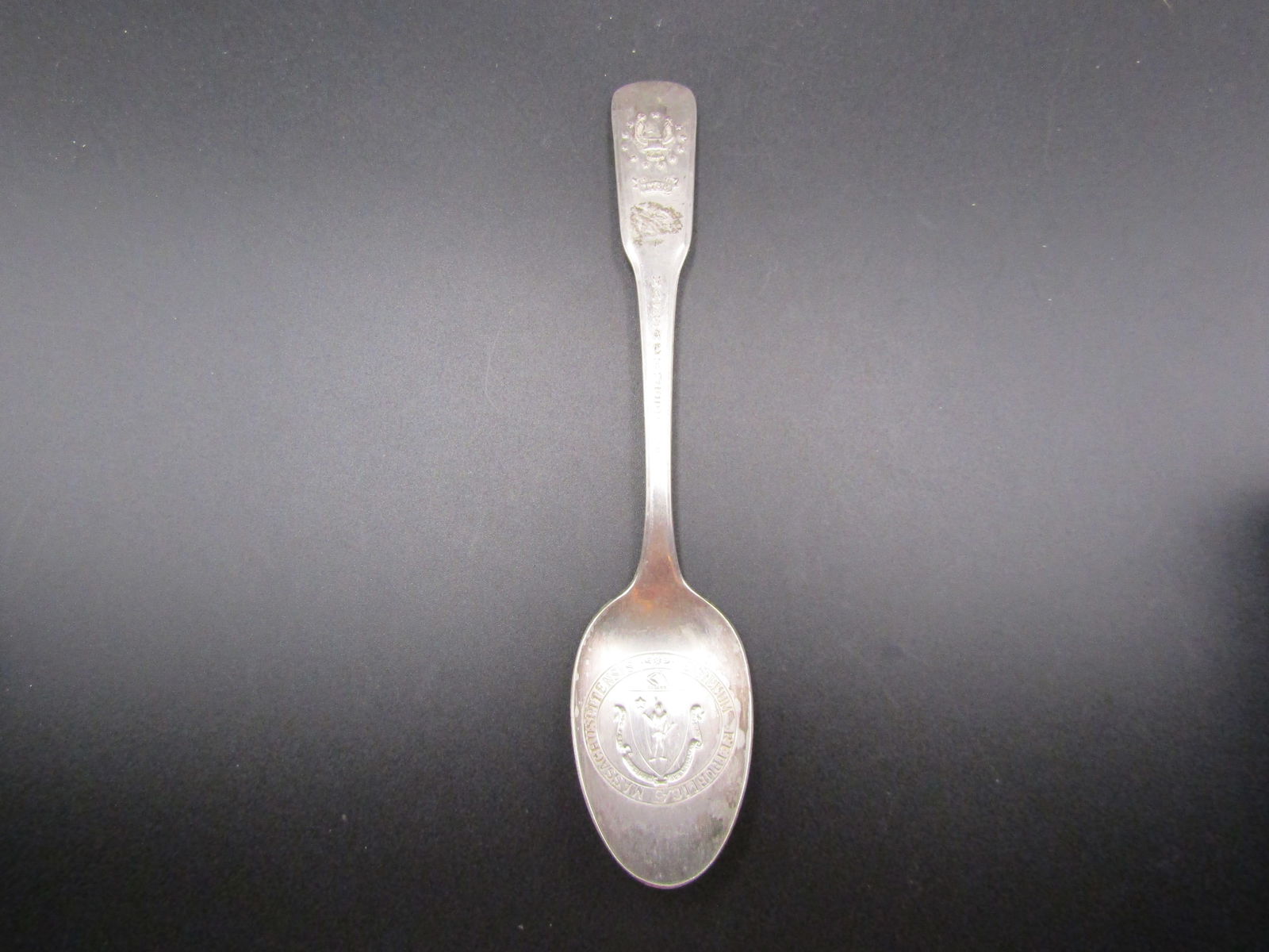 Vintage International Silver Massachusetts Bicentennial Commemorative Spoon 1776-1976: Vintage International Silver Massachusetts Bicentennial Commemorative Spoon 1776-1976