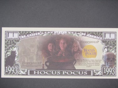 Hocus Pocus 1 Million Dollar Novelty Note