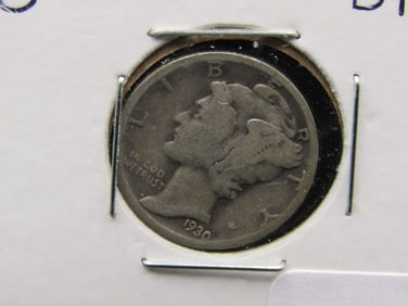 1930-S Mercury Dime, 90% Silver