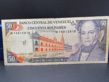 1998 Venez. 50 Bolivares Bank Note. TOUGH