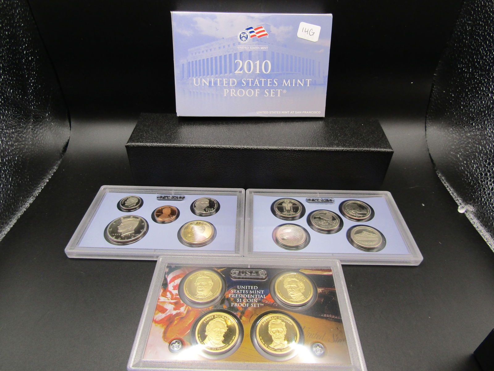 2010-S US Mint Proof Set. OGP. Contains 14 Coins, Includes ATB Quarters (1 of 2)