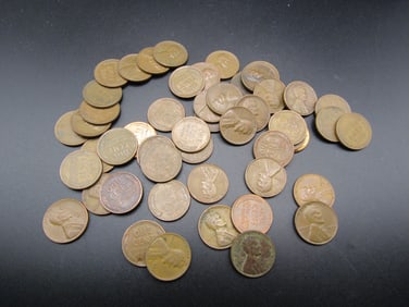 50 Unsearched Lincoln Wheat Cents