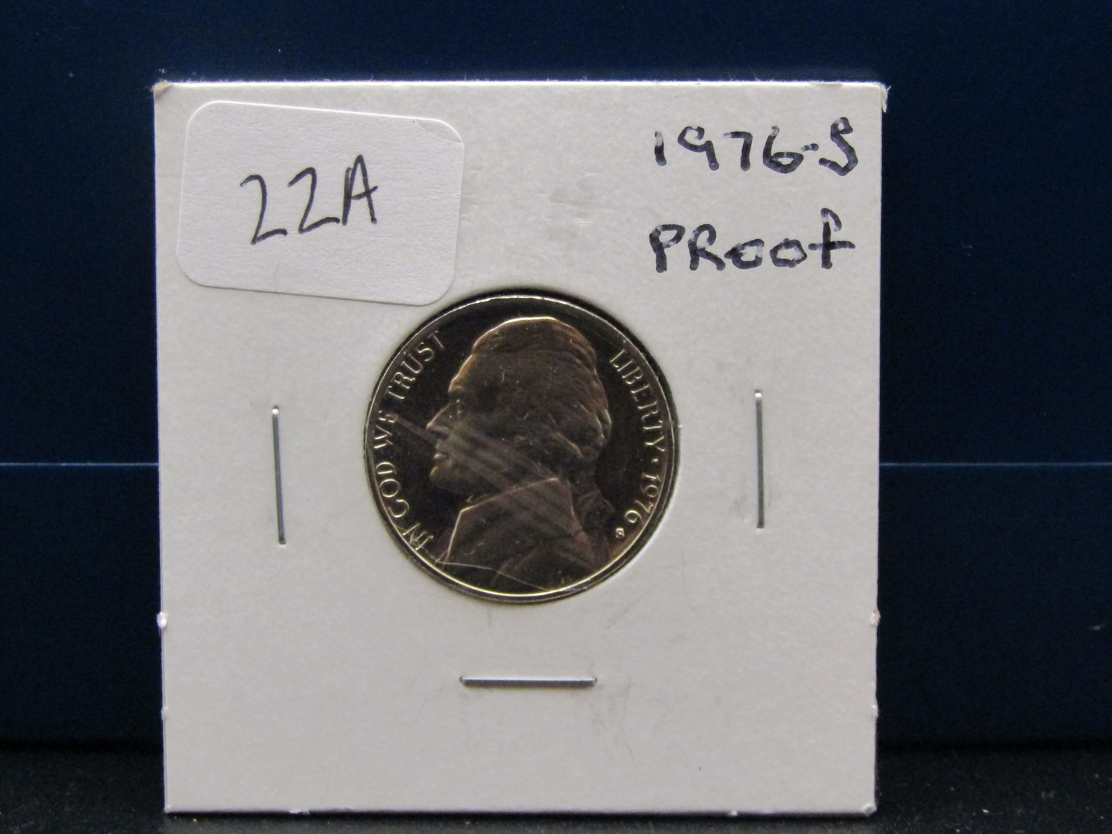 1976-S Proof Jefferson Nickel, Deep Proof, Bicentennial Year (1 of 2)
