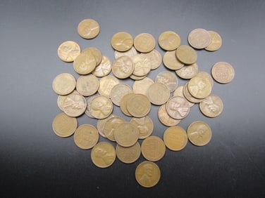 50 Unsearched Lincoln Wheat Cents
