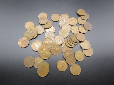 50 Unsearched Lincoln Wheat Cents