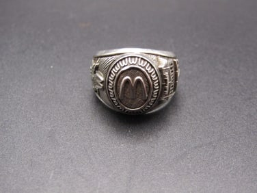 Vintage Sterling Silver McDonalds Employee Ring, Size 6