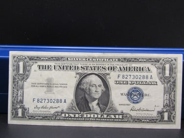 1957 Blue Seal $1 Silver Certificate, Nice Condition