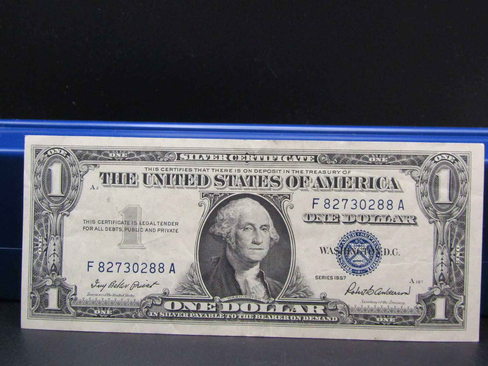 1957 Blue Seal $1 Silver Certificate, Nice Condition (1 of 4)