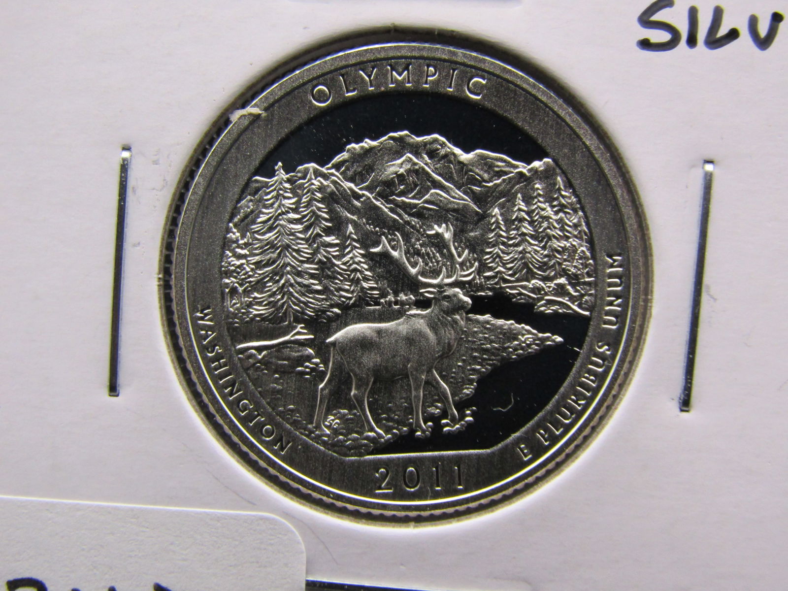 2011-S 90% Silver Deep Proof Olympic Naional Park Quarter, High Book Value (1 of 2)